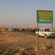 Outside Derik, going to the Newroz refugee camp