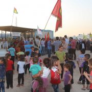 The march read the statement in solidarity with ezidi people