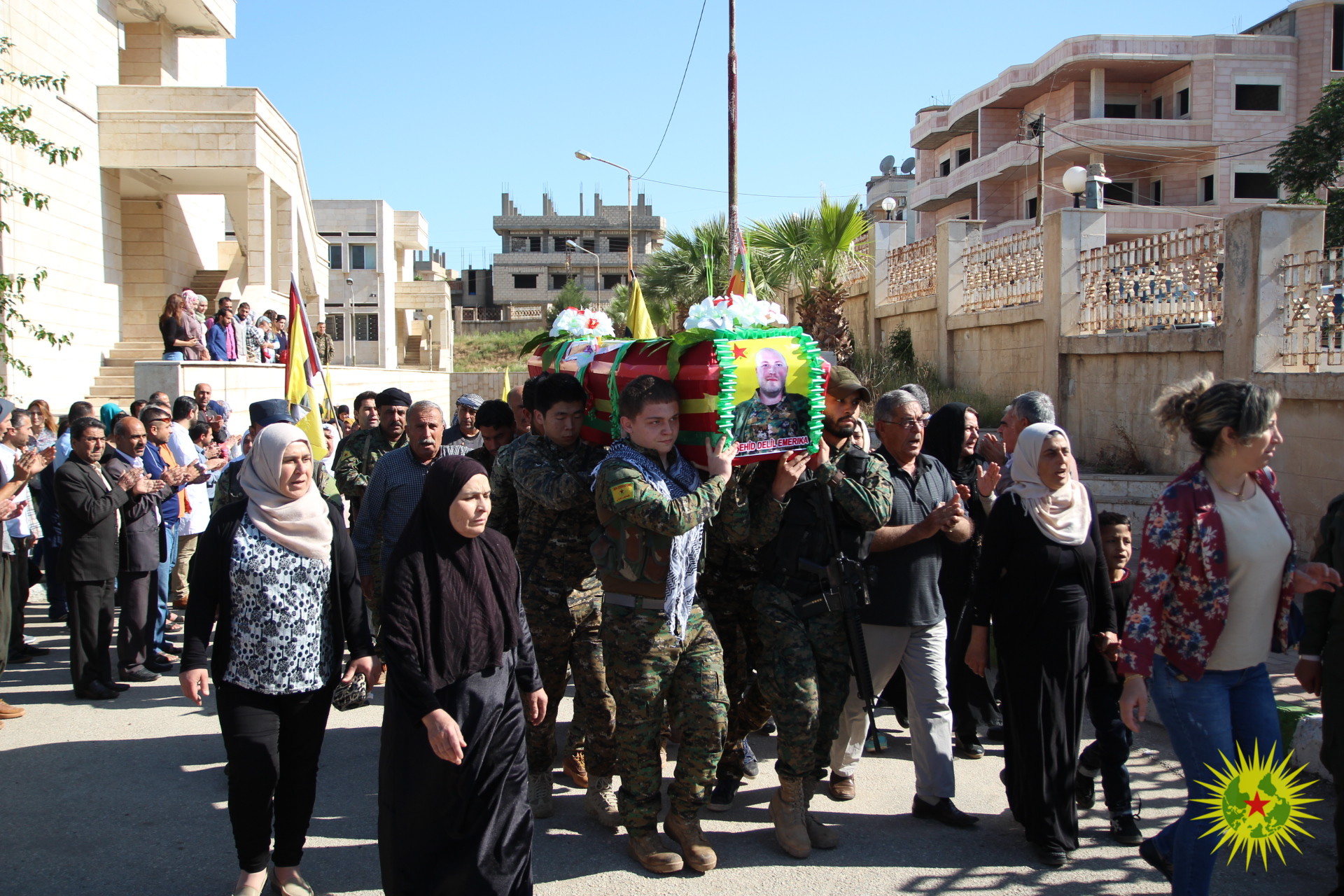 Gallery of the Funeral of Şehid Delil Emerica and statement from YPG