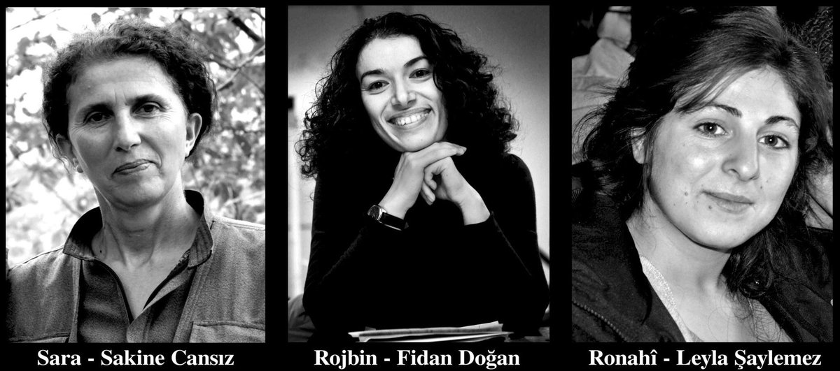 Action to remember Sakine Cansiz, Leyla Saylemez and Fidan Dogan