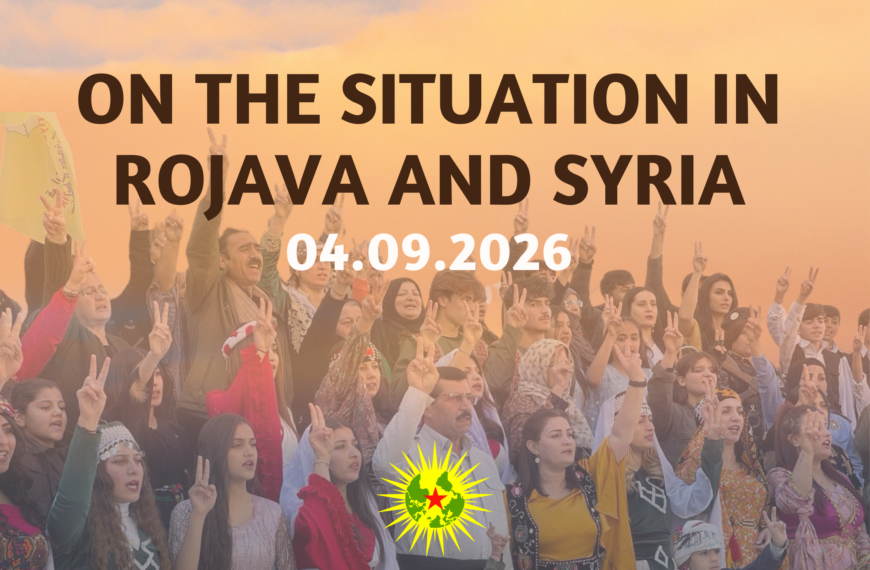 On the Situation in Rojava and Syria